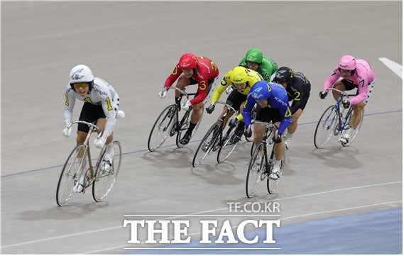 25일 광명스피돔에서 열린 2025 KCYCLE 스타전에서 임채빈이 우승을 차지했다./국민체육진흥공단