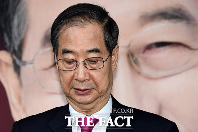 12·3 비상계엄 사태를 수사하는 경찰이 계엄 당시 진행된 국무회의와 관련해 한덕수 전 국무총리와 이상민 전 행정안전부 장관을 조사하고 있다. 사진은 한덕수 전 국무총리. /서예원 기자