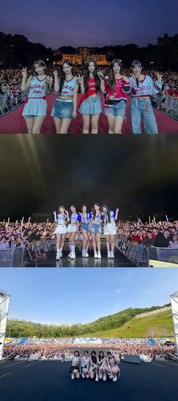 그룹 리센느가 5월 전국 각지 대학교의 축제 무대에 오르고 있다. /더뮤즈엔터테인먼트