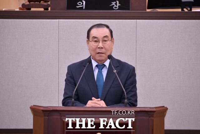 김영규 여수시의회 의원이 발언하고 있다,/여수시의회