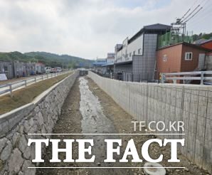 최근 경기도의 수해상습지 개선 사업이 마무리된 경기 남양주시 진건읍 용정리 소재 용정천의 모습./경기도