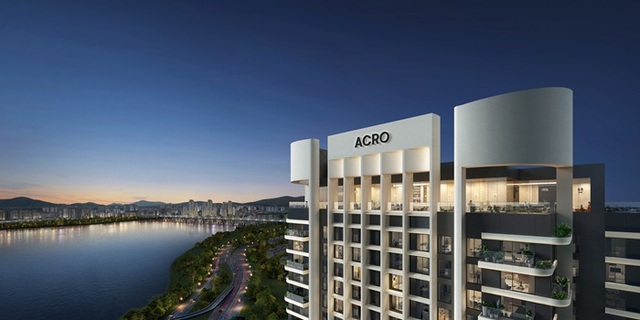 DL이앤씨는 한남5구역을 통해 하이엔드 브랜드 아크로 입지도 강화할 방침이다. 특히 현재 아크로 서울 포레스트, 아크로 리버 뷰, 아크로 리버 파크 등 한강변에 아크로 벨트를 구축했다. 사진은 아크로 한남 투시도. /DL이앤씨