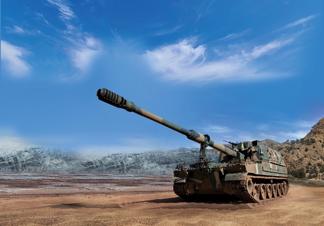 한화에어로스페이스와 한화오션은 28~29일(현지시각) 캐나다 최대 방산 전시회 CANSEC 2025에 국내 방산업체 중 유일하게 참가한다고 27일 밝혔다. 한화에어로스페이스의 K9 자주포. /한화에어로스페이스