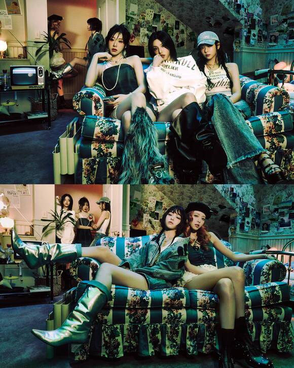 그룹 ITZY가 새 미니 앨범 Girls Will Be Girls 발매에 앞서 28일 콘셉트 포토를 공개해 컴백 기대감을 높였다. /JYP엔터테인먼트