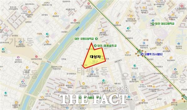 소규모주택 정비사업 태평지구 위치도 /대전시