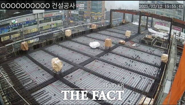 용인시 보정종합복지회관 건축현장 촬영 영상 /용인시