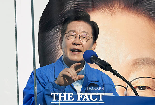 이재명 더불어민주당 대통령 후보는 비전과 정책, 희망을 전해야 할 대선이 비방과 험담, 입에 올릴 수 없는 혐오의 언어로 채워지고 있다고 28일 밝혔다. /배정한 기자