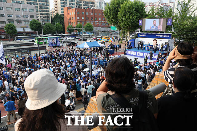 이재명 후보 서초구·강남구 유세.