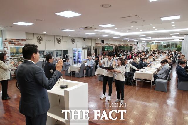 당진시는 28일 송악농협에서 제31회 충청남도장애인체육대회 당진시선수단 결단식을 개최했다. /당진시