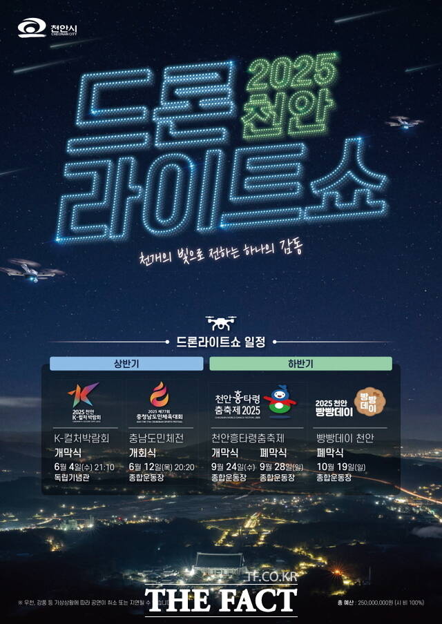 ‘2025 천안드론라이트쇼’ 홍보문./천안시