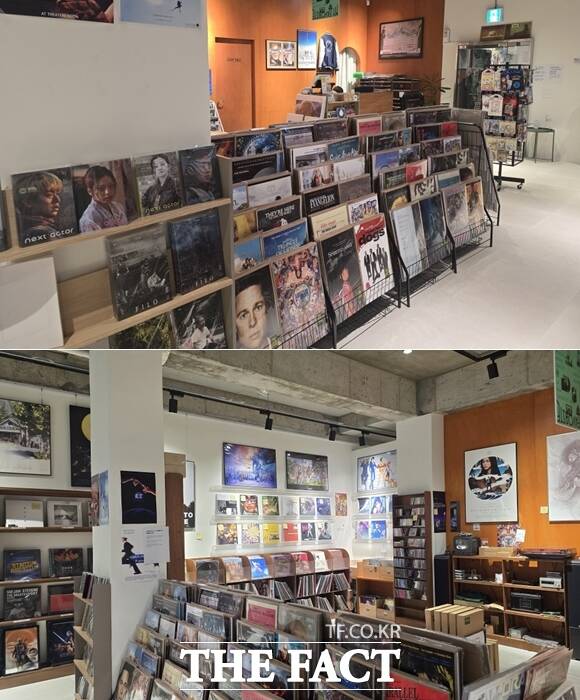 마이페이보릿서울은 서울 마포구 서교동에 위치한 시네마스토어로, LP·서적·포스터 등 영화 관련 굿즈들을 판매하고 있다. /박지윤 기자