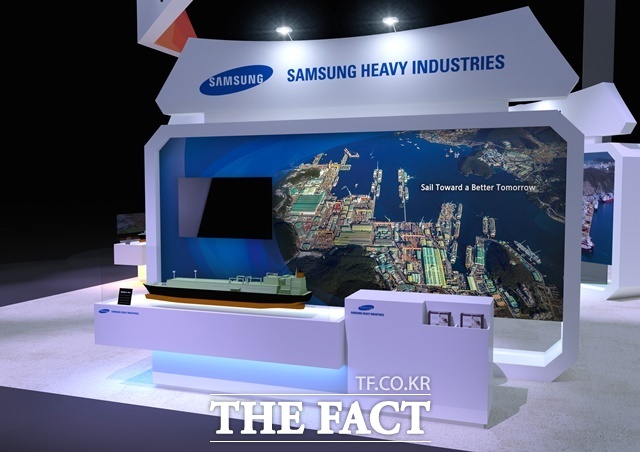 삼성중공업이 6월 2~6일(현지시간) 노르웨이 오슬로에서 열리는 노르쉬핑 2025에 참가한다. 삼성중공업이 현지에 마련한 홍보 공간 이미지. /삼성중공업