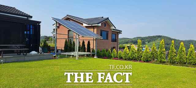 당진시 주택용 태양광 설치 모습. /당진시