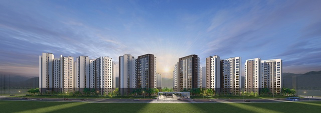 금호건설이 부산 에코델타시티 아테라를 선착순 분양 중이다. /금호건설