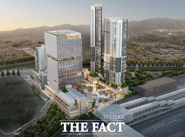 천안역세권 혁신지구 도시재생사업 조감도. /천안시