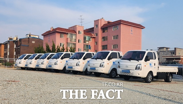 부여군이 7개 면에 보급하는 전기자동차. /부여군