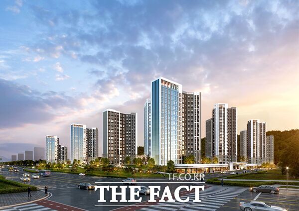 대전도시공사가 2일 대전시에서 추진하는 ‘대전형 청년주택 2만호 공급’에 공공건설 외에도 추가적인 청년주택을 공급한다. 사진은 갑천4BL 청년·신혼부부 주택 투시도./대전도시공사