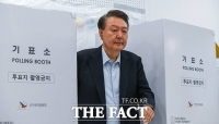  동반투표 윤석열-김건희 '탄핵과 조기 대선, 샤넬백' 질문에 묵묵부답 [TF포착]
