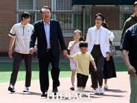  [6·3 대선] 윤석열·김건희 부부, 서초구 사저 인근서 투표