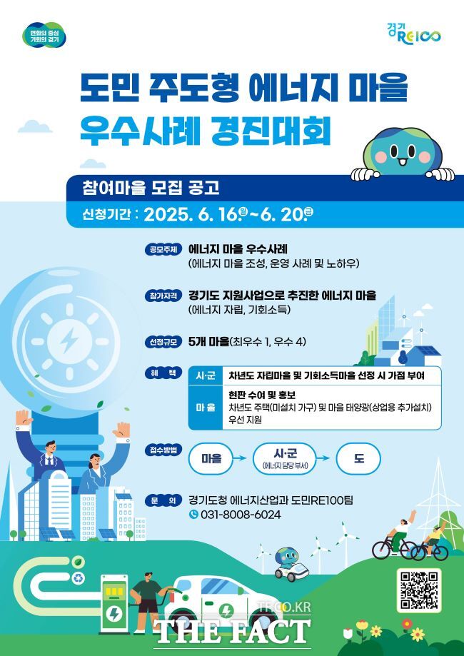 경기도민 주도형 에너지 마을 우수사례 경진대회 홍보물/경기도