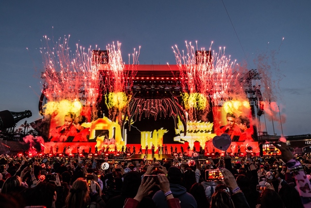 스트레이키즈가 지난달 28일 샌프란시스코 공연을 마친 뒤 ABC, CBS 등 현지 유력 매체들이 찬사를 보냈다. 사진은 샌프란시스코 공연 모습. /JYP엔터