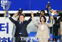 3년 만에 정권 교체 성공한 이재명 [TF사진관]