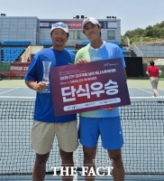  남지성 당진시청 테니스팀 선수…3년 만의 국제대회 개인 단식 우승