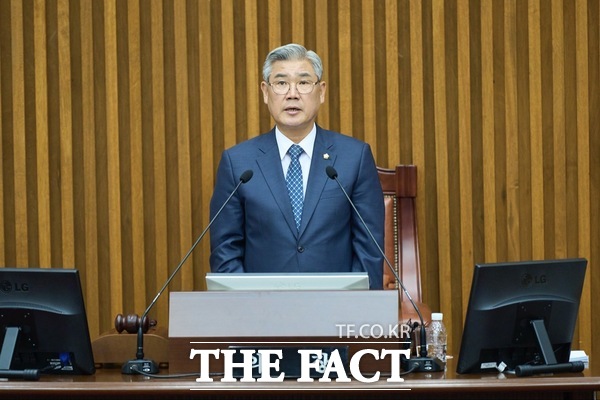 대전 서구의회는 5일 제290회 제1차 정례회를 개회하고 오는 20일까지 16일간의 의사일정에 들어갔다. 사진은 조규식 서구의회 의장./대전 서구의회