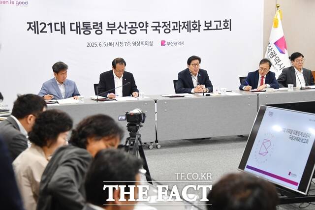 제21대 대통령 부산 공약 국정과제화 보고회. /부산시