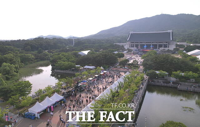 ‘2025 천안 K-컬처박람회’ 장소인 독립기념관의 항공 사진./천안시