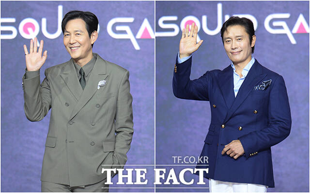 배우 이정재(왼쪽)와 이병헌이 오징어 게임 시즌3에서 각각 기훈과 프론트맨 역으로 출연한다. /박헌우 기자