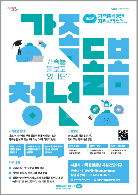 정신적·신체적으로 어려운 가족을 돌보느라 자신의 삶을 희생해온 가족돌봄청년을 돕기 위해, 서울시가 민간 기업·단체와 손잡고 자산 형성부터 심리상담, 일상 돌봄까지 전방위 지원에 나선다./서울시
