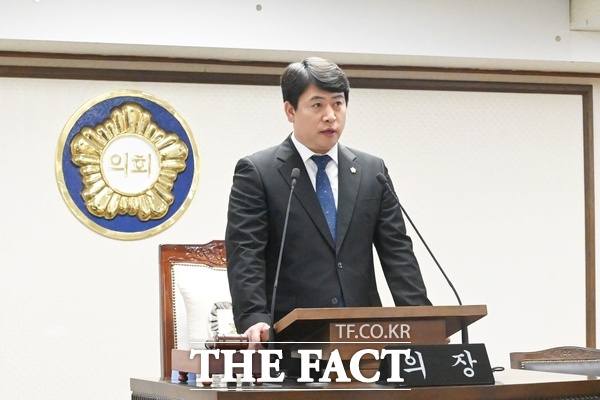 대전 중구의회는 9일 제1차 본회의를 열고 제267회 제1차 정례회 일정을 시작했다. 오은규 의장이 개회를 선언하고 있다. /대전 중구의회