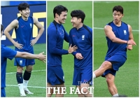  '훈련장은 화기애애' 쿠웨이트전 앞두고 훈련하는 홍명보호 [TF사진관]