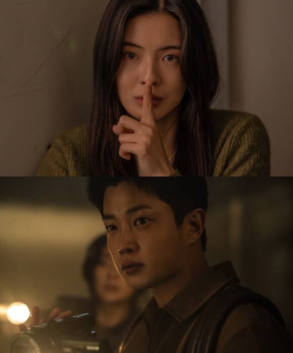 이선빈(위쪽)은 노이즈에서 사라진 동생의 행방과 아파트의 비밀을 밝혀내려는 주영 역을 맡아 극을 이끈다. /㈜바이포엠스튜디오