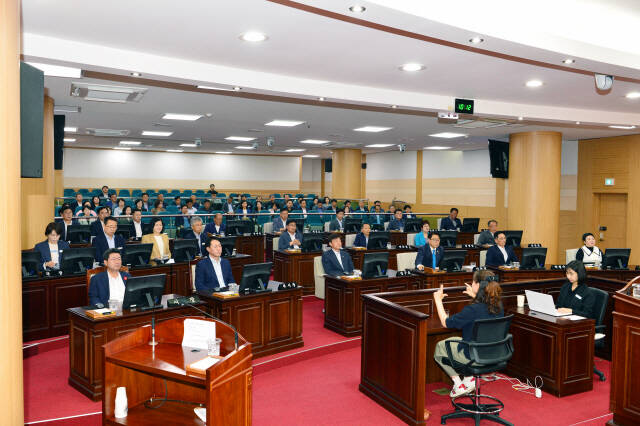 제338회 제1차 정례회 개회 모습. /광양시의회