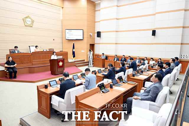 보령시의회가 10일 제268회 제1차 정례회를 개회하고 있다. /보령시의회