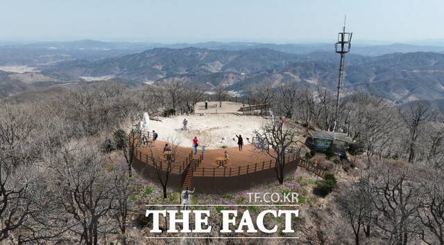 광덕산 정상 전망데크 예상 조감도. /아산시