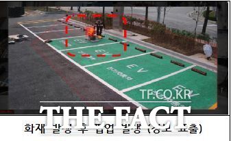경기 파주시가 전국 지방자치단체 최초로 도입한 지능형(AI) 폐쇄회로텔레비전(CCTV) 시스템을 통해 화재가 발생한 후 경보가 표출되는 모습 /파주시
