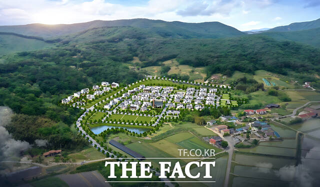 해보 농토피아 전원주택단지 조감도. /함평군