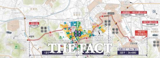 최근 턴키 방식 입찰이 성립돼 경기도가 올해 안으로 실시설계 적격자를 선정할 예정인 고양은평선 광역철도 건설사업의 노선도. /경기도