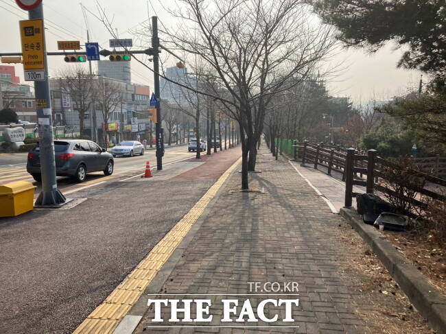 수원시 광교산로 혼잡 구간. /수원시