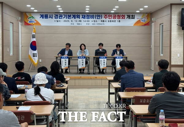 계룡시가 지난 12일 계룡시 경관기본계획 재정비 주민공청회를 개최했다./계룡시