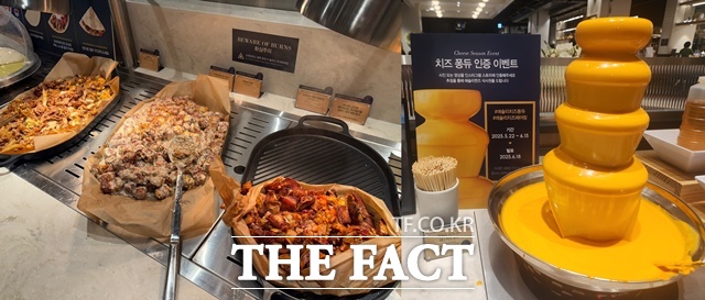 애슐리퀸즈는 지난달 22일 치즈 페어링 관련 신메뉴를 출시했다. /문화영 기자