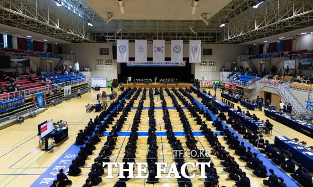 청양군이 지난 5월 제28회 용인대학교총장기 전국 중.고등학교 검도대회를 열고 있다. /청양군