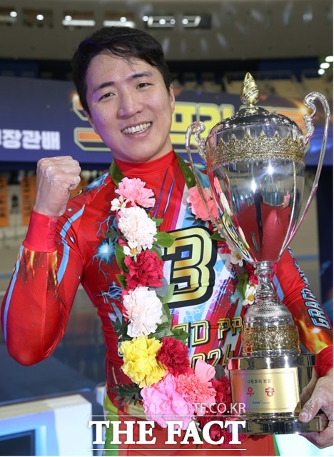 지난해 그랑프리 경륜 우승자인 임채빈은 올해 27경주 출전해 단 한 차례도 1위를 놓친 적이 없다./국민체육진흥공단