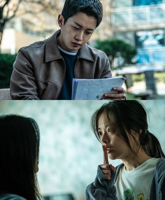 김민석(위쪽)과 한수아가 출연하는 영화 노이즈는 오는 25일 개봉한다. /㈜바이포엠스튜디오