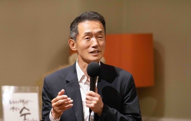 임재택 한양증권 대표가 지난 5일 서울 강남구 최인아책방에서 자신의 저서를 기반으로 한 북토크 행사에 참석해 발언하고 있다. /한양증권