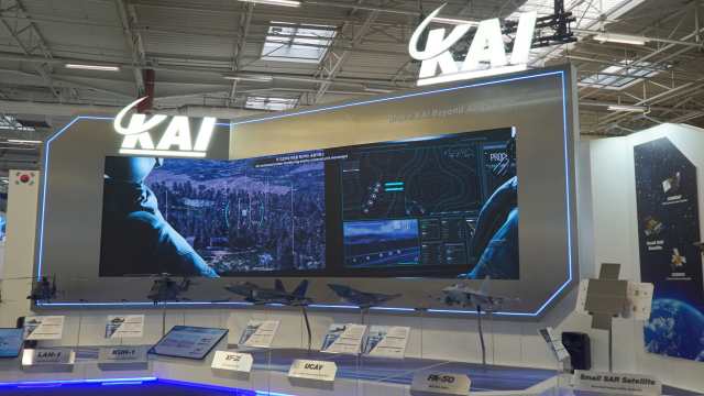KAI(한국항공우주산업)는 16~22일 프랑스 파리 르부르제 공항에서 열리는 제55회 파리에어쇼에 참가한다. KAI 파리에어쇼 부스. /KAI