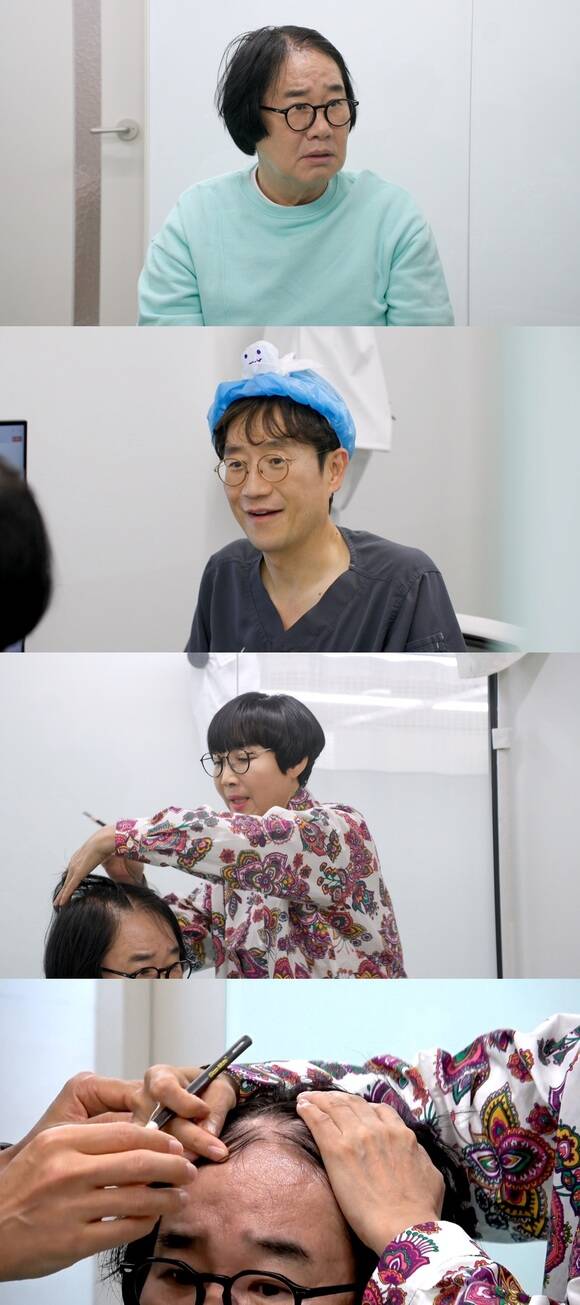1호가 될 순 없어2 4회에서는 최양락과 팽현숙이 탈모 전문 병원을 방문하는 모습 등이 그려진다. /JTBC
